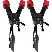 2er-Pack Universal-Gürtel für Freischneider Professioneller Freischneider-Gurt für STIHL-Freischneider, Rasentrimmer usw. (Schwarz-Rot).