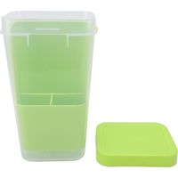 Boîte de rangement transparente en plastique pour légumes, boîte hermétique de conservation