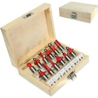 SET 12 FRESE FRESA PER LEGNO PER SCANALARE RIFILARE SANALATURE FRESATRICE 8 mm