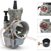 34 mm Carburateur,PowerJet PWK 30 mm Carburateur Moto pour Dirt Bike Motocross Motorrad Go Karts Scooter Quad ATV