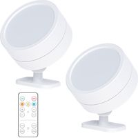 Applique murale universelle LED 16 couleurs, lampe de meuble rechargeable avec télécommande tactile, veilleuse magnétique à angle réglable