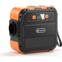 Tragbares 120-W-Kraftwerk von Flashfish, 98 Wh/26400 mAh Solargenerator, Notstrombatterie mit AC/DC/Typ-C/USB/Taschenlampe, 220-V-Powerbank zum Aufladen von Laptops, Telefonen, Tablets beim Camping, i
