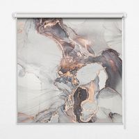 Innenrollo Fensterrollo - Rollo ohne Bohren - Sichtschutzrollo - Lichtdurchlässiges Rollo - Rechteckiges - Rollo - (80 cm x 140 cm) - Grauer Marmor