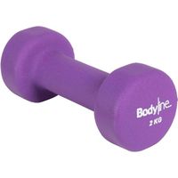 Manubrio in ghisa e neoprene antiscivolo e antiurto 2kg - home fitness