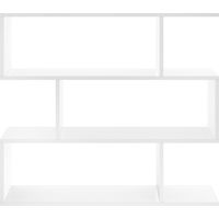 Estantería baja Ibros en blanco 96 cm(alto)110 cm(ancho)25 cm(fondo). .