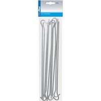 Zelthering 30cm metall mit offener ose 10 stuck im polybeutel