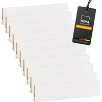 KGM Sockelleiste MEGA MDF weiß 16x58 – 48m (20 St)