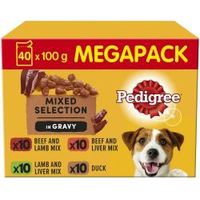 Pedigree Adult Wet Dog Food Pouches Mixed in Gravy Mega Pack - 753853