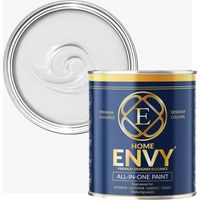 ENVY All-in-One Paint - High Coverage Paint for Interior & Exterior Walls, Wood & Furniture - Multi Surface Paint & Primer - Designer Colours For All Walls - All White - 5L - Satin