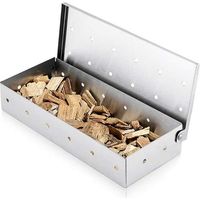 Boîtes à fumage pour barbecues, boîtes à fumage en acier inoxydable indéformables, le meilleur accessoire pour les barbecues à charbon et à gaz de grande capacité.