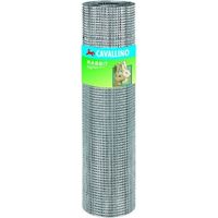 BLINKY 66505 Rete Rabbit Zincata Elettrosaldata 12.7x25.4 cm Filo 1.30 mm H 50 cm Rotolo 25 m colore Argentato