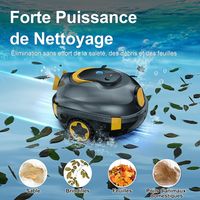 INSE Y20 Noir Orange MEDOXA Robot Piscine Autonome sans Fil