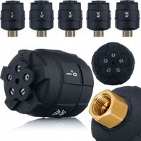 Ugello di Spruzzatura Regolabile 6W1 035 – Compatibile con Idropulitrice Kärcher HD HDS 6 Angoli di Spruzzo Filettatura M18