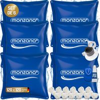 Monzana – Coussin de piscine hivernage -20°C – Coussin gonflable 120x120cm – PVC résistant aux intempéries – Valve de sécurité et œillets inclus