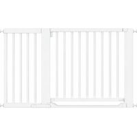 Safetots Wooden Heritage Flat Step Gate, White, 135cm - 143cm