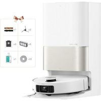 DREAME X50 Ultra Complete Robot Aspirapolvere, Rilevamento Degli Ostacoli con IA e Navigazione a 360°, Superare l'ostacolo di 6CM, Aspirazione Fino a 20000 Pa, Bianco, Doppia Spazzola Antigroviglio