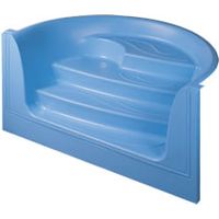 Scala monoblocco in vetroresina per piscina interrata colore azzurro