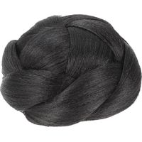 Chignon artificiel tressé à griffes, extension de cheveux pour femmes aux cheveux courts (1B)-10.00X10.00X6.00CM