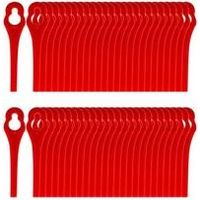 Lot de 100 lames de rechange en plastique pour coupe-bordure Einhell FRT18A FRT18A1 Kunst 46155 FRT20A1 - Rouge