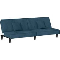 Canapé Sofa-lit bleu velours