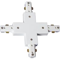 Elemento per creare un apparecchio Fabrilamp x connector collega quattro piste policarbonato