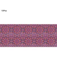 Lot de 10 stickers de carrelage muraux et de sol antidérapants imperméables cuisine salle de bain décoration 10x10 cm