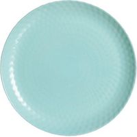 Flacher Teller - LUMINARC - Pampille - 25 cm - Türkis - Tempered Glass, hergestellt in Frankreich