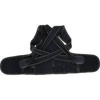 Correcteur de posture dorsal Ceinture de maintien élastique pour épaules et lombaires (Noir) Taille XL