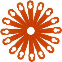 100 Stück Ersatz-Kunststoffklingen, Zubehör für STIHL Polycut 2-2 FSA 45 Rasenmäher, Rasentrimmer, Zubehör für Rasenmäher und Reiten, AAFGVC