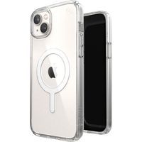 Speck Presidio Perfect-Clear + MagSafe - Custodia per iPhone 15 Plus / iPhone 14 Plus (Trasparente)