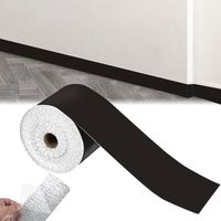 Plinthe souple autocollante 10 cm x 5 m - PVC impermable - Flexible - Noir PLINTHE PVC