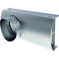 Helios IP-FKB 125 B IsoPipe-Fassaden-Kombiblende DN 125 universell einsetzbar, Edelstahl