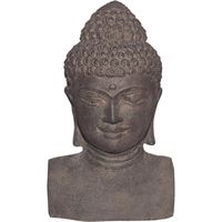 Tête de bouddha buste 31 cm - Gris anthracite 30 cm