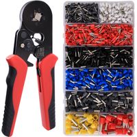 DAYTOOLS Crimpzangen Set mit 1200 Aderendhülsen