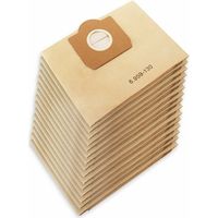 Bolsas de repuesto premium Karcher WD3 MV3 (6.959-130.0), WD3 1629 MV3, filtros de papel para aspiradoras en seco y húmedo