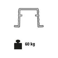 BINARIO SUPERIORE KOBLENZ MT.3 0100-5A ARGENTO X KIT 0105/1