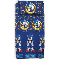 hermet Sonic, Set Lenzuolo Singolo Cameretta, Una Piazza, Completo Letto, Lenzuolo Sopra, Lenzuolo Sotto Con Angoli, Federa, 100% Cotone, Prodotto Ufficiale