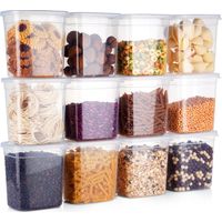 Contenants pour produits en vrac avec couvercle 1,85 l 12 pièces.
