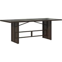 Maison Exclusive - Gartentisch mit Glasplatte Braun 190x80x75 cm