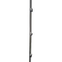 Green Outside – Rail de fixation pour lame de bardage clin clic alvéolaire – Métal noir – Dimensions 98x45x7mm – Pose sur tasseaux – Garantie 7 ans