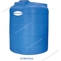 Cuve de stockage eau verticale en PE 13000 litres RENSON