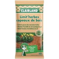 CLAIRLAND Holzspäne natur Limit’herbes - 50 L
