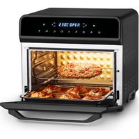 Ufesa Magnum Friggitrice ad Aria XXL, Air Fryer da 23 L, Doppia Resistenza, 8 Programmi, Girarrosto, 1800W, Controllo Digitale, Temperatura 230ºC, 6 Accessori Inclusi, Corpo In Metallo