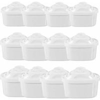 Cartouche Filtrante pour Carafe Pack 12 Filtres à eau Universel pour Brita Maxtra Carafe Filtrante Bouilloire--