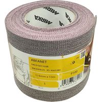 Mirka – Rouleau abrasif de ponceuse 115mm x 10m – Grain 80 – Pour ponçage de mastic et laques – Compatible bois dur et métal