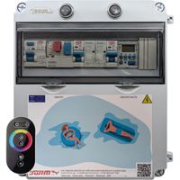 Cuadro Eléctrico Piscina Clorador 1CV Contactor Transformador 150W 12DC Mando