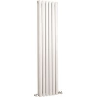 Hudson Reed Revive Double Designer Vertical Radiator 1500mm H x 354mm W - High Gloss White