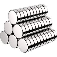 Magneten 60 Stück, Ultra-starke Neodym-Magnete für den Kühlschrank, kleine runde Magnete für Kühlschrank, Magnettafel, Tür, Tafel, Karte – Gratis Aufbewahrungsbox inklusive – 10x3 mm