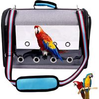 Cage de transport pour oiseaux, sangle portable pour perroquet, respirante pour animaux de compagnie