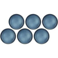 Novastyl Arpeggio Set 6 Piatti Fondi Blu 21 cm